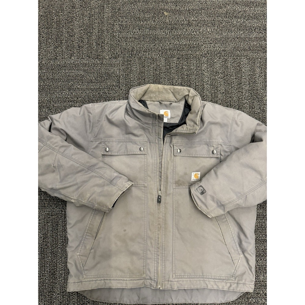 Carhartt Quick Duck Insulated Jefferson Traditional Work Jacket Coat Men's XL